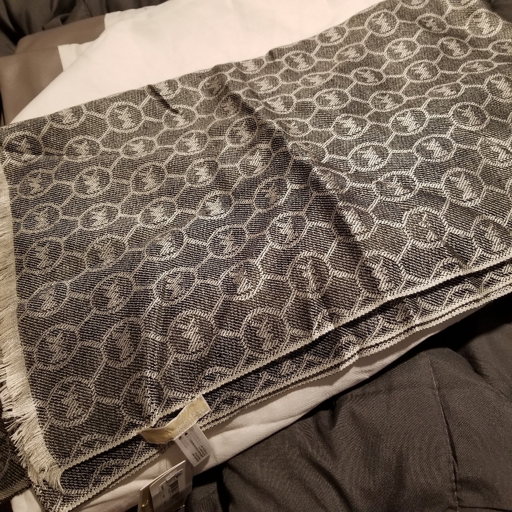 MK Jet Set Logo Jacquard Wrap created for Macy's - Picture 7 of 7